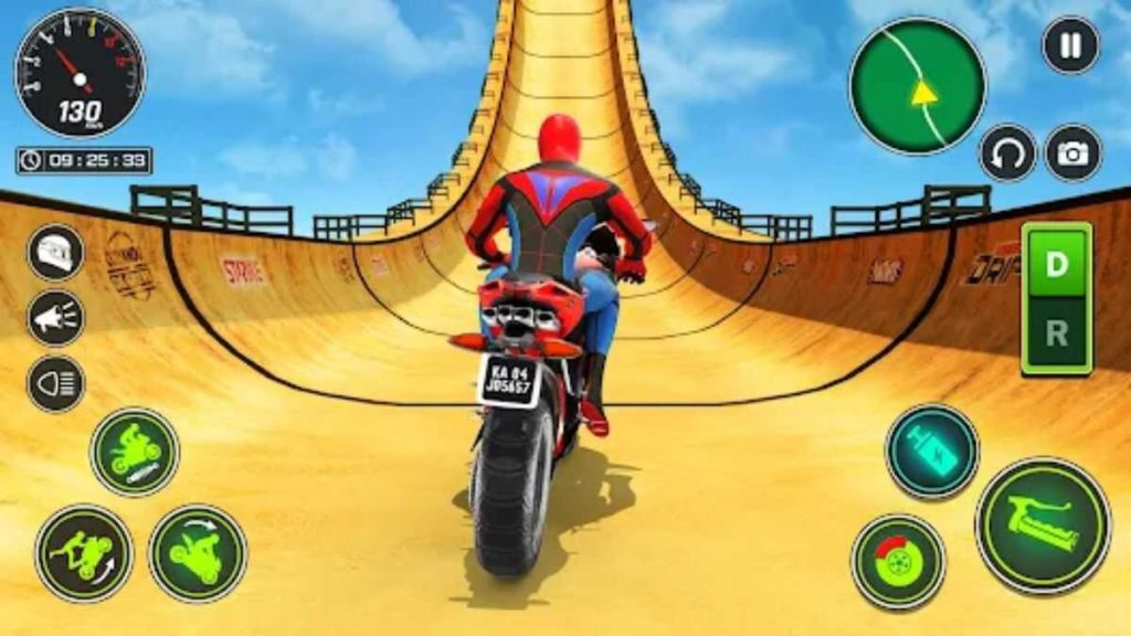 Superhero bike racing
