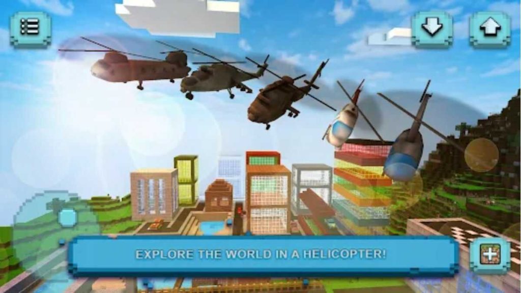 Helicopter Craft : Flying And Crafting Game