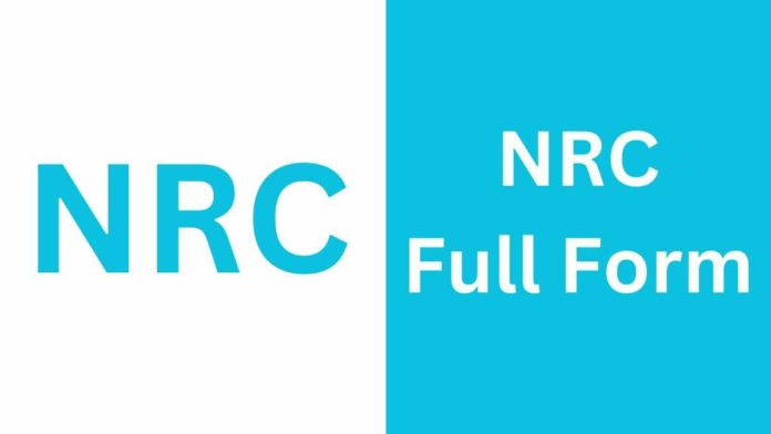 NRC Full Form in Hindi