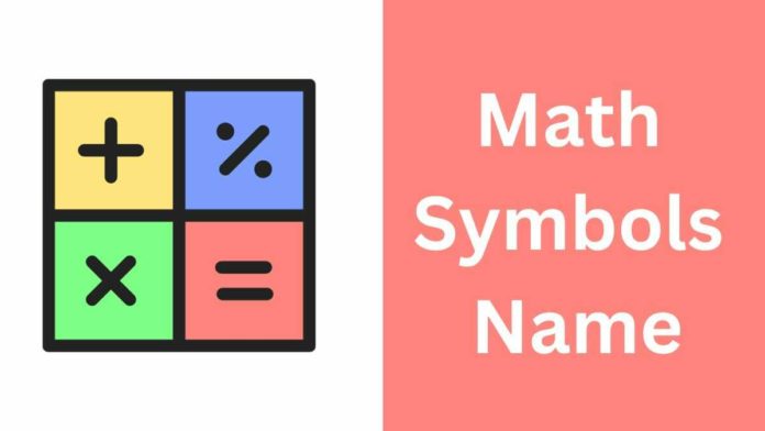 Math Symbols Name in Hindi