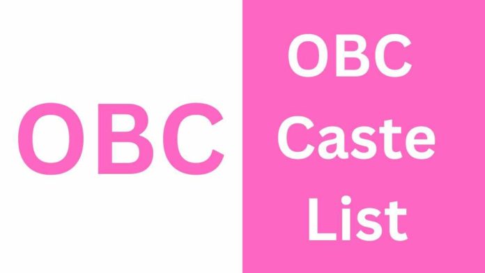 OBC Caste List in Hindi
