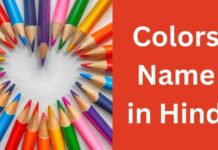 50+ रंगों के नाम हिंदी और अंग्रेजी में | Colors Name in Hindi colors name in hindi