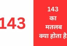 143 का मतलब क्या होता है? | 143 Meaning in Hindi 143 ka matlab kya hota hai