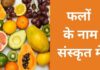 संस्कृत में फलों के नाम | Fruits name in Sanskrit fruits name in sanskrit