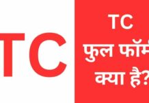 TC Full Form क्या है पूरी जानकारी हिंदी में? tc full form